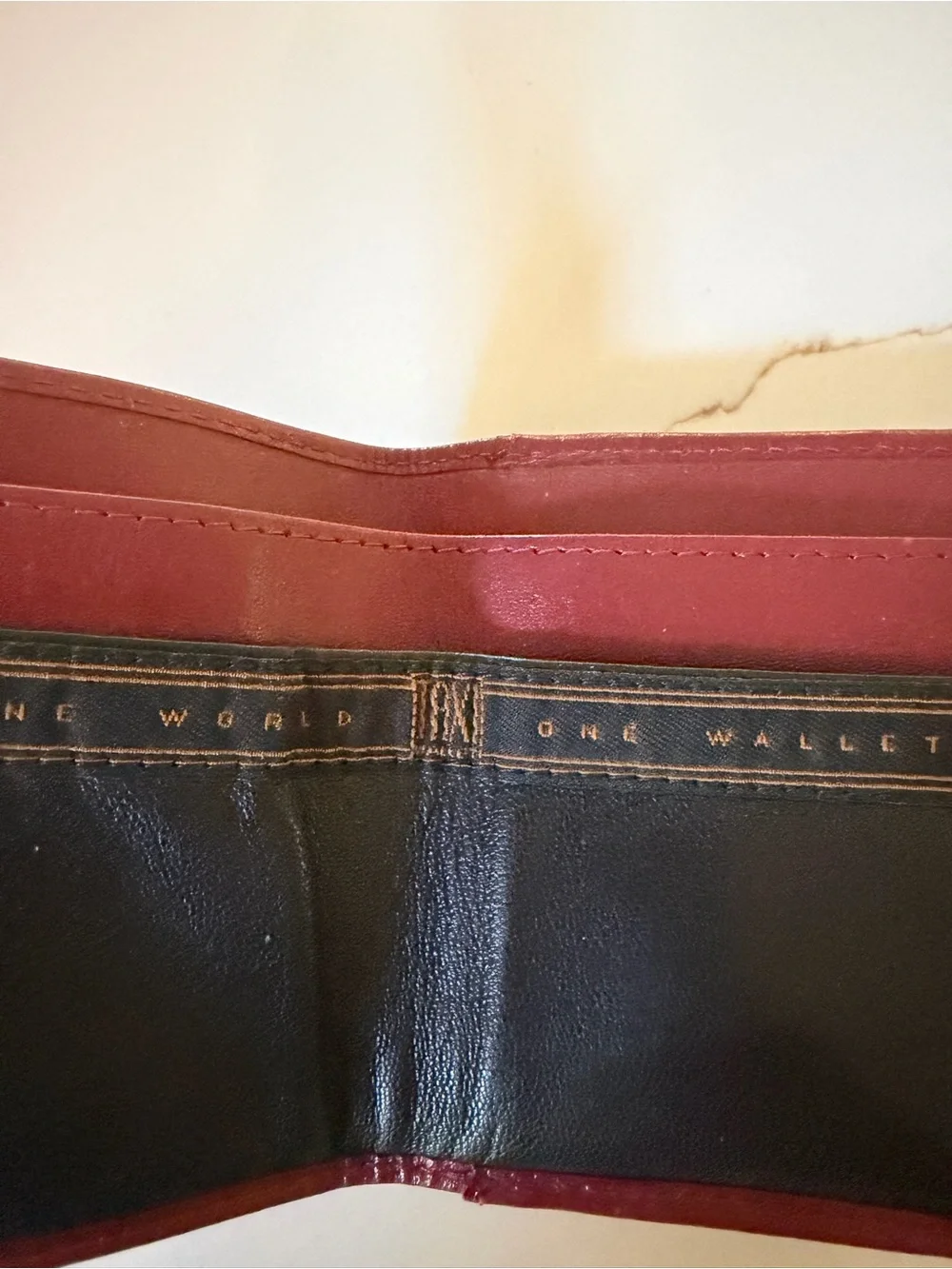 Taxi Wallet one world one wallet Compact red  Leather Coin Pouch